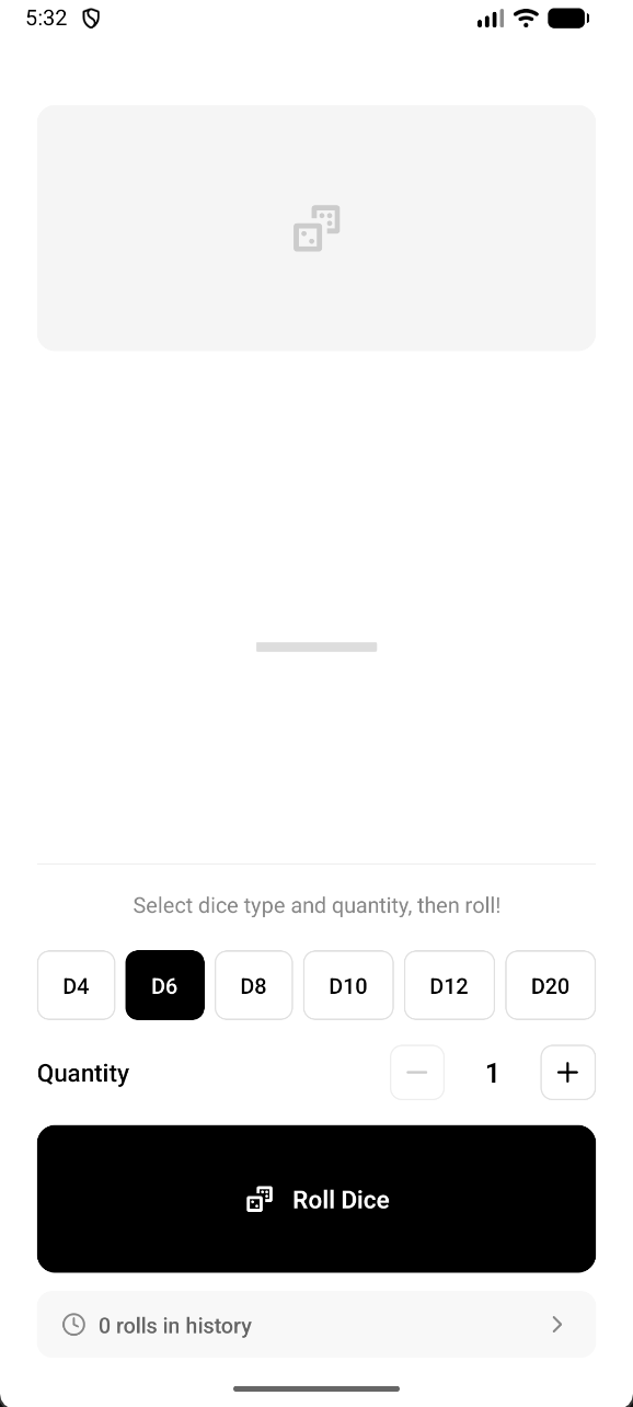 Main screen