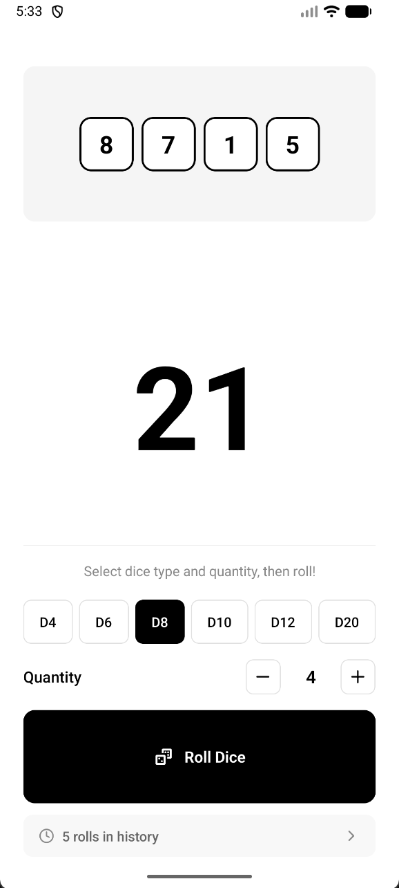 Multiple dice
